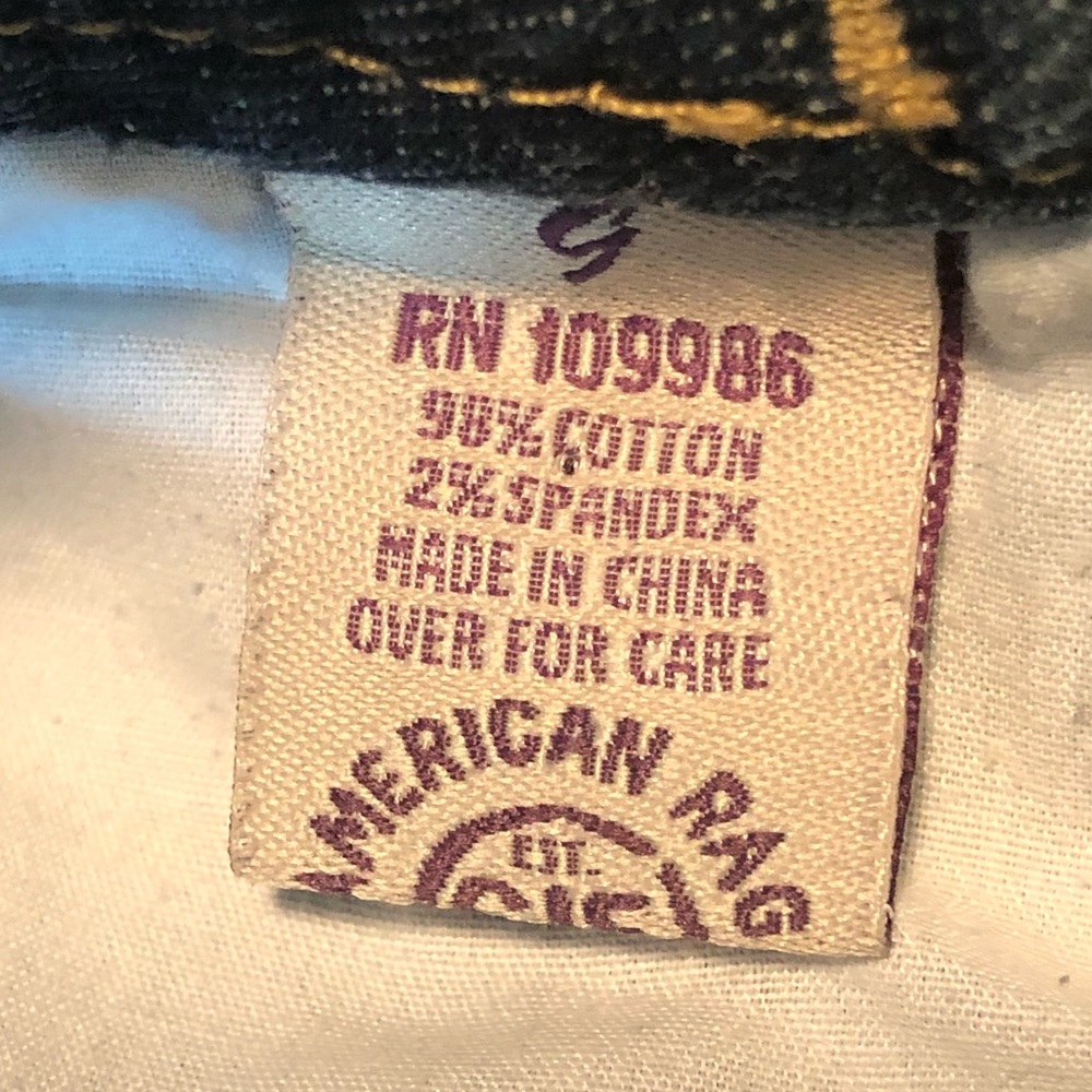 American Rag Cie Denim Mini Blue Jean Skirt - Picture 3 of 8